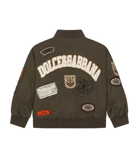 dolce & gabbana patch bomber kids|women dolce.